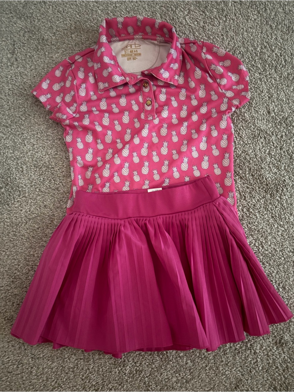 Girls Garb Golf Outfit Pink Size 4-5/5T